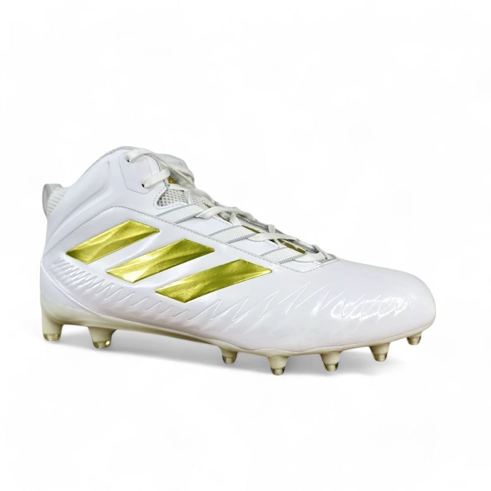 Adidas Football Cleats Mens 12.5 US White‎ Gold Nasty 20 EH3434